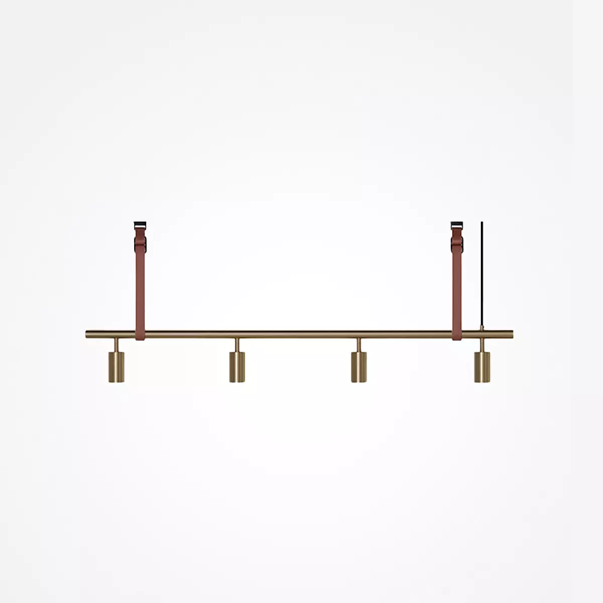 Long John Taklampe 4 Messing