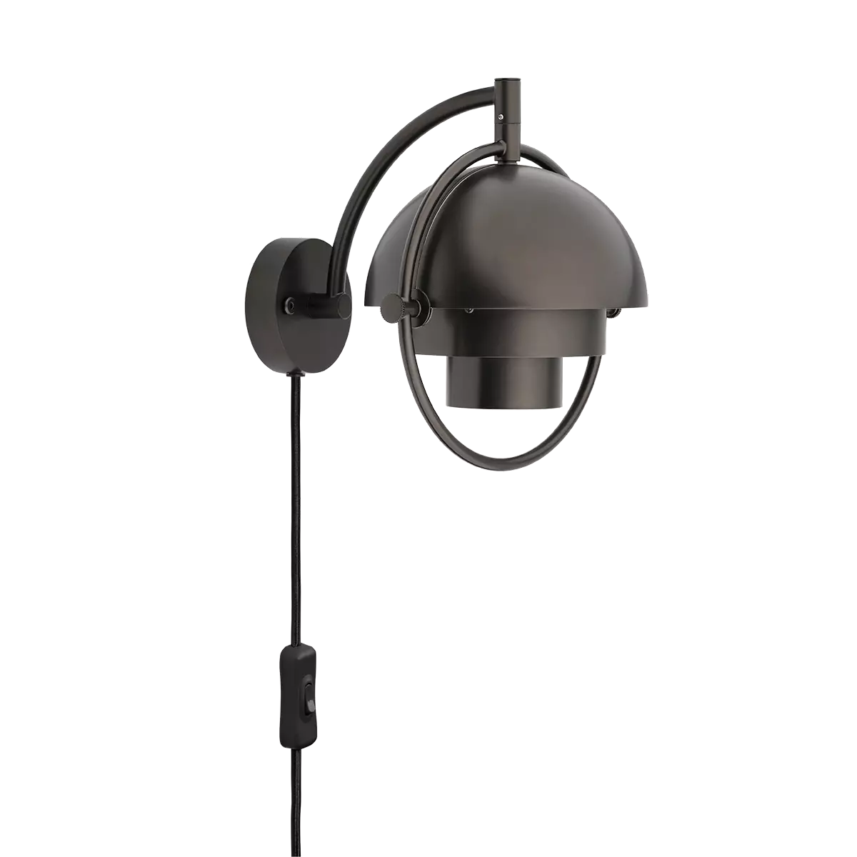 Multi-Lite Vegglampe Black Brass