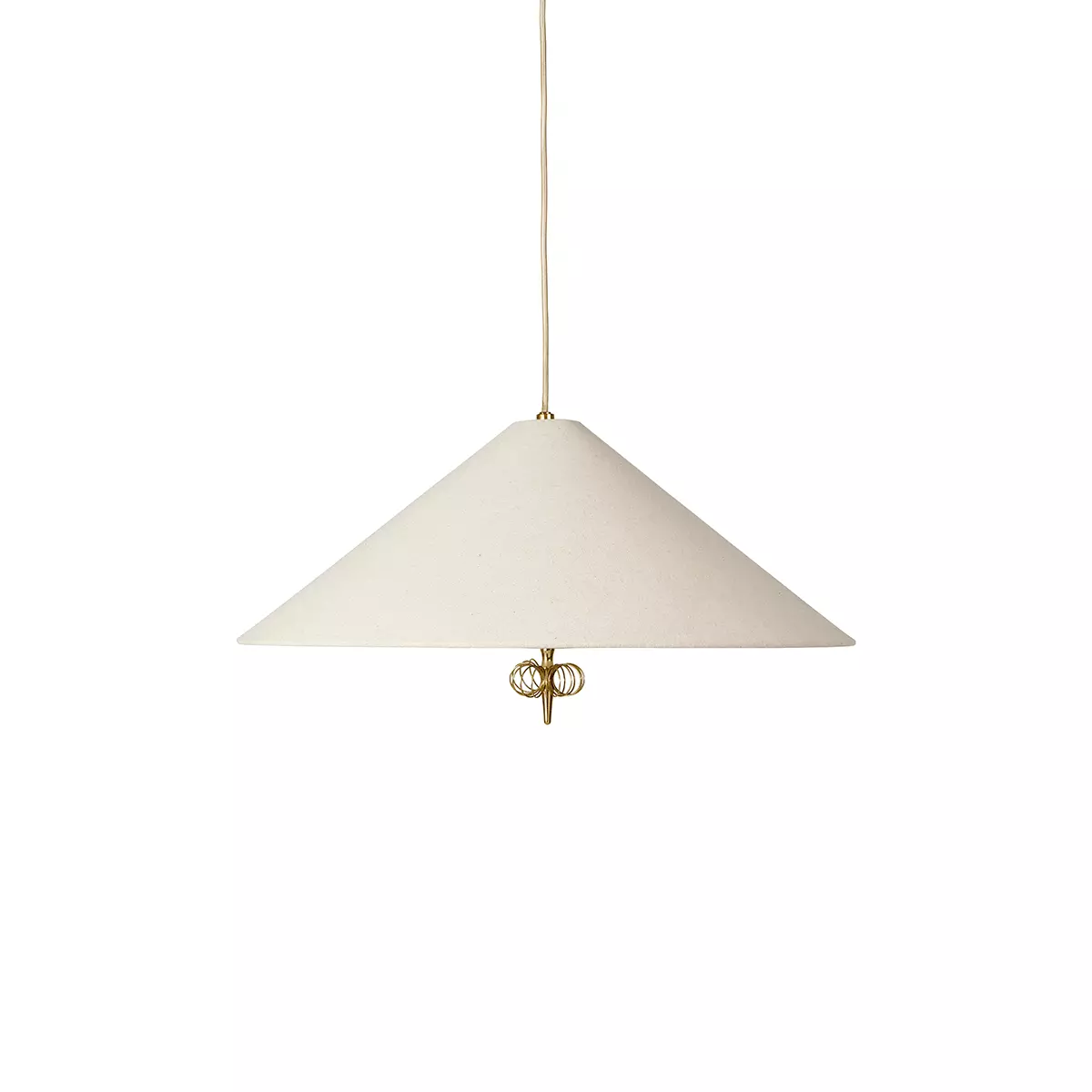 1967 Taklampe Brass/Canvas