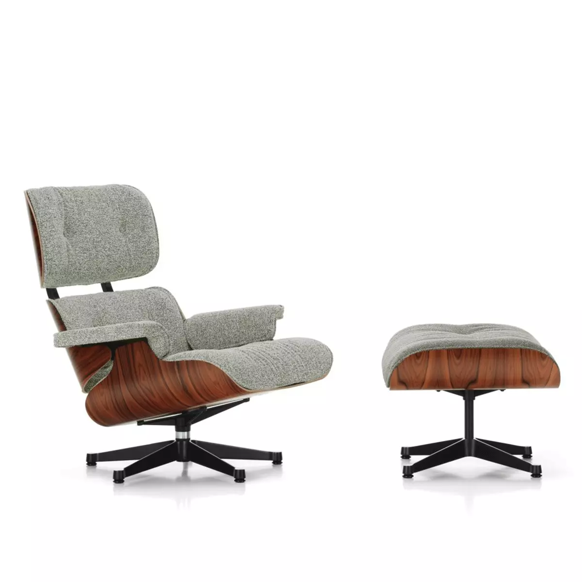 Eames Lounge Chair & Ottoman Palisander/Nubia