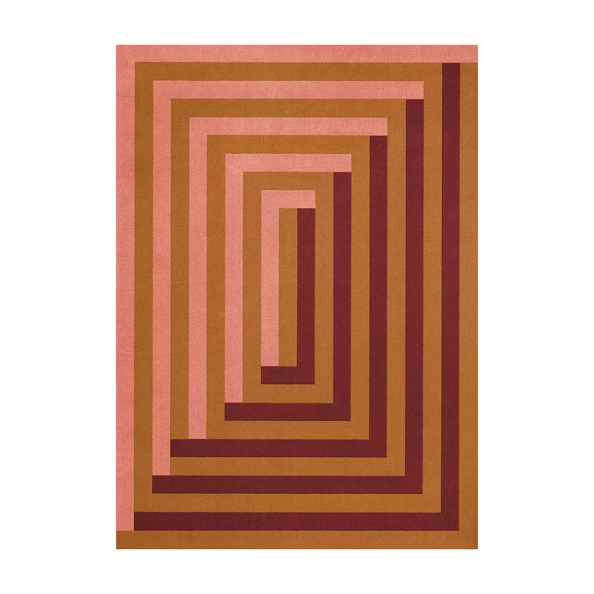 Gulvteppe Tekla Labyrinth Coral Pink 180x270