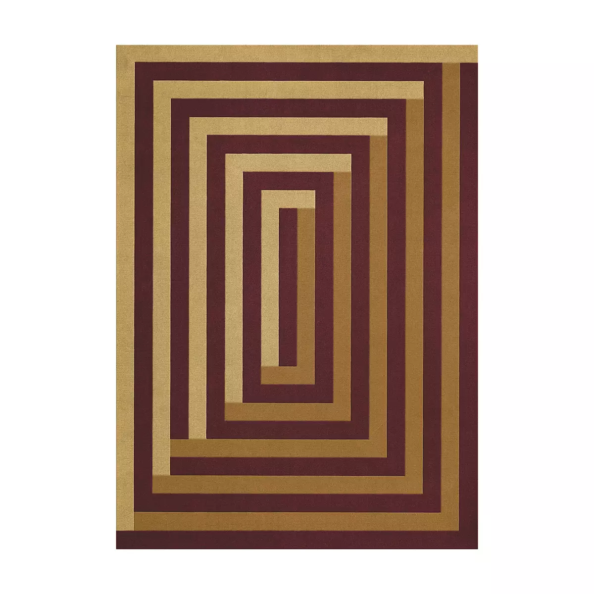 Gulvteppe Tekla Labyrinth Mulberry Sand 200x300