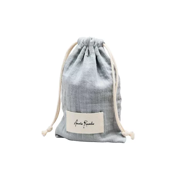 Cotton Soap Bag, Grey