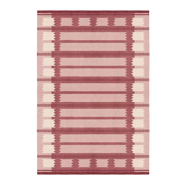 Gulvteppe Röllakan Iris Ullteppe Raspberry 180x270cm