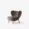 Lille Petra Lenestol + Puff Sheepskin Sahara Oak