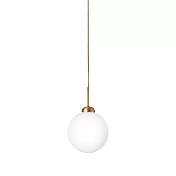 Apiales 1 Pendel Large Brushed Brass/Opal
