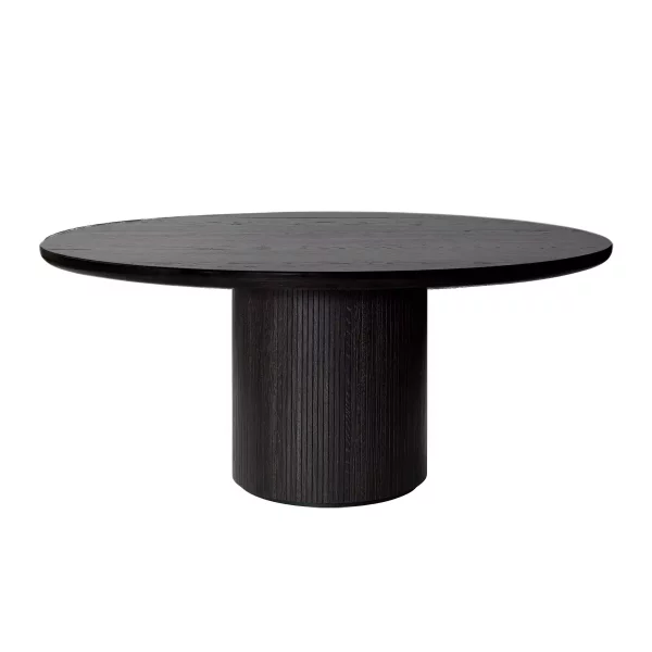 Moon Spisebord Eikefiner Sort/Brun Ø150