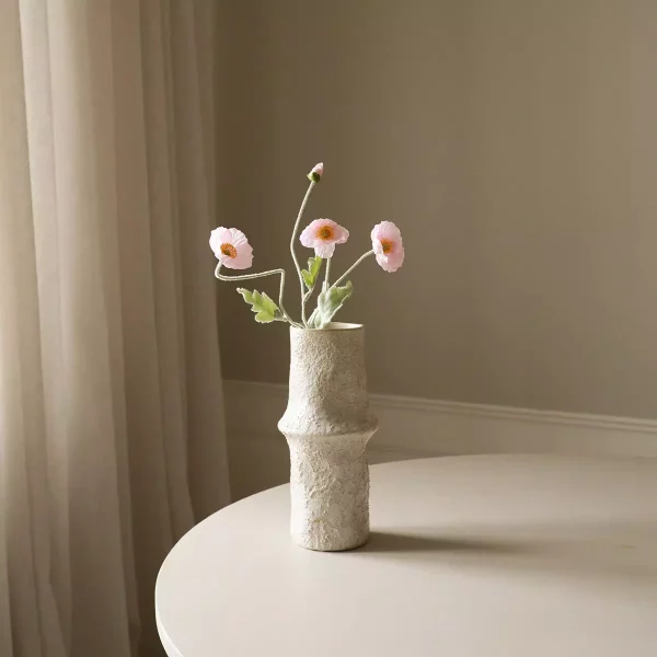Kunstig Blomst Poppy Light Pink