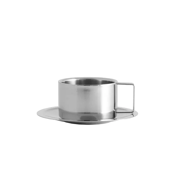 Citrea Kaffekopp m/Skål Stål