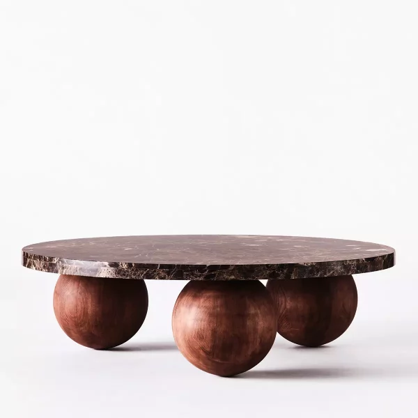 Sofabord Sphere Round Emperador Ø120