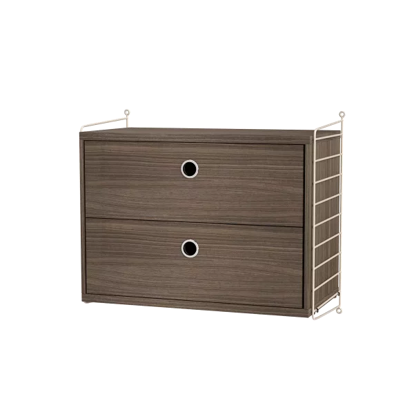 SOVEROM A Beige/Valnøtt