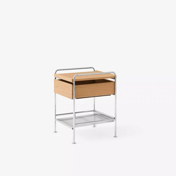 Sidebord Alima NDS3 Chrome/Oak