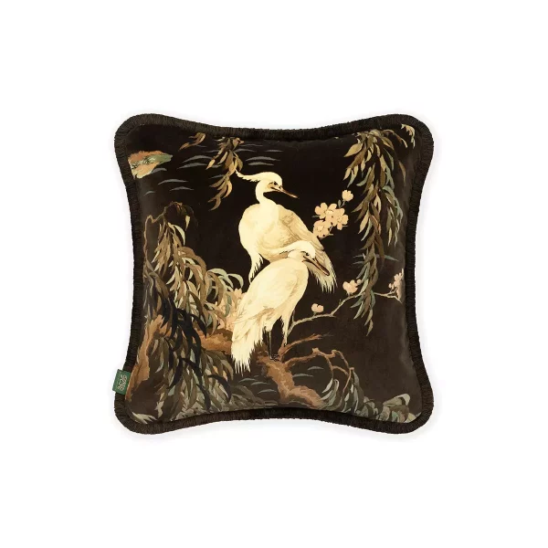 Pute 45x45 Zeus Velvet Fringed Carob