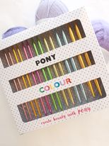 Pony utskiftbar strikkepinnesett colour