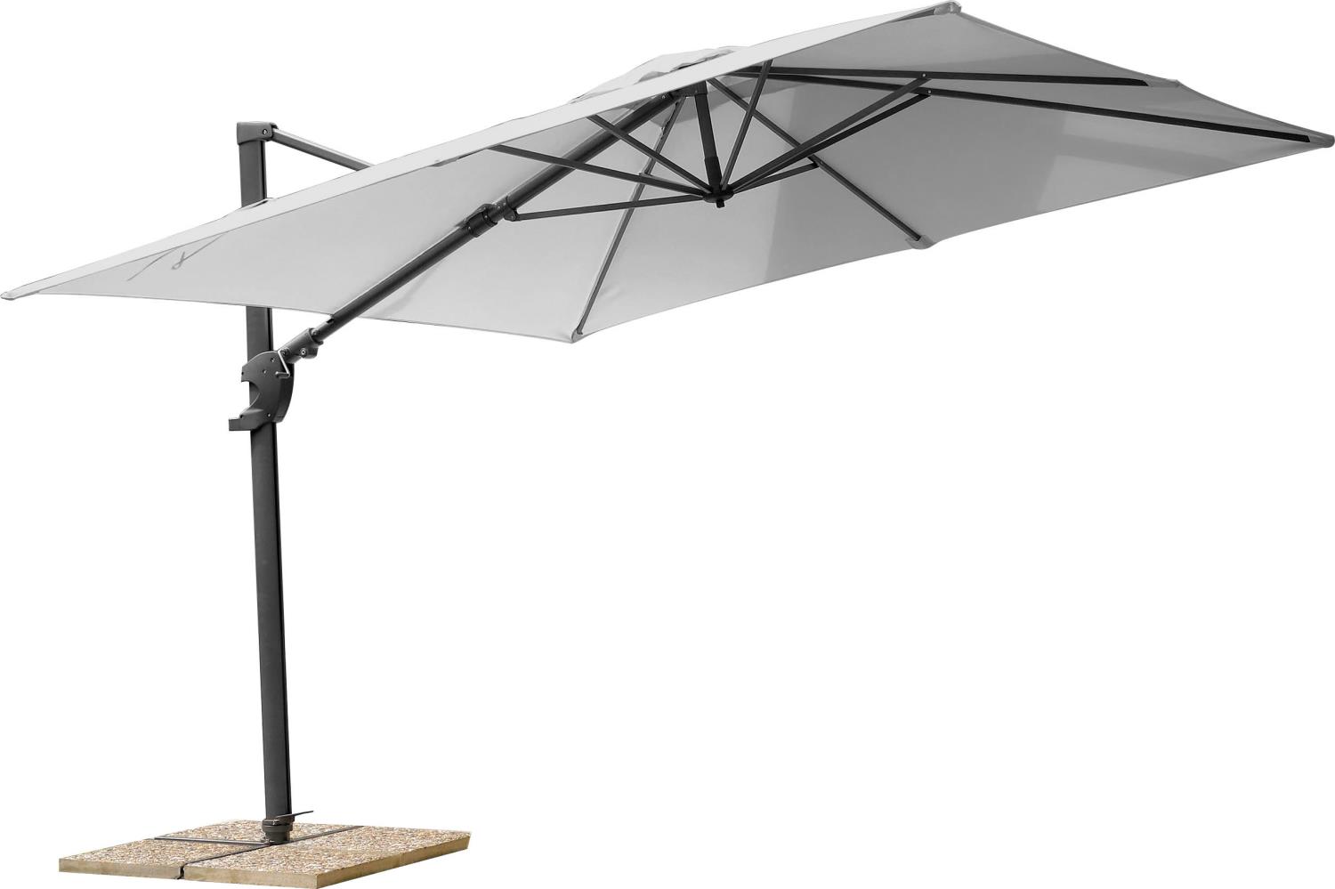 Shadowflex parasoll lys grå 300x300 cm