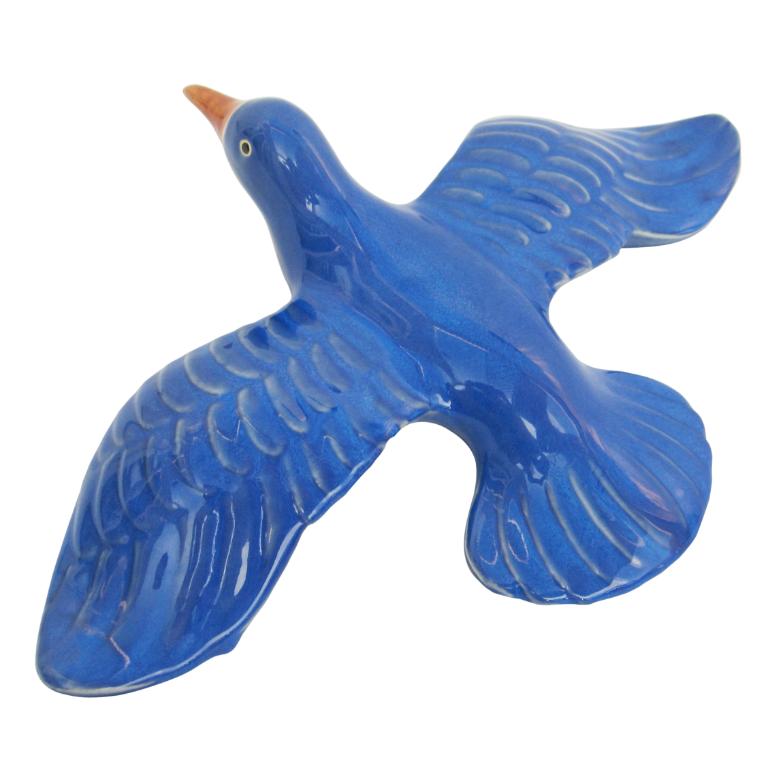 Fugl blå (stor)