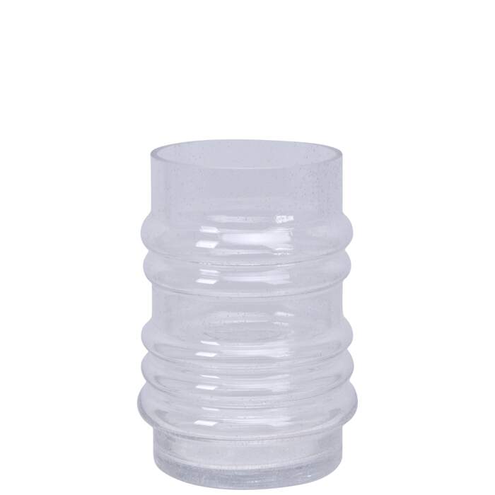HASAN Vase D14 H20 cm clear