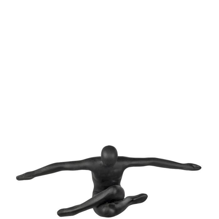 Figur, Yoga man. svart