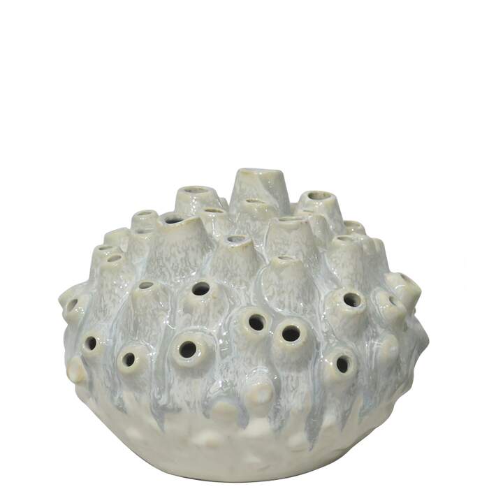 ZANA Vase shell white (stor)