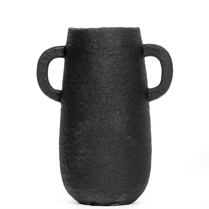 VAHID Vase m/ører D14,3 H28 cm  matt black
