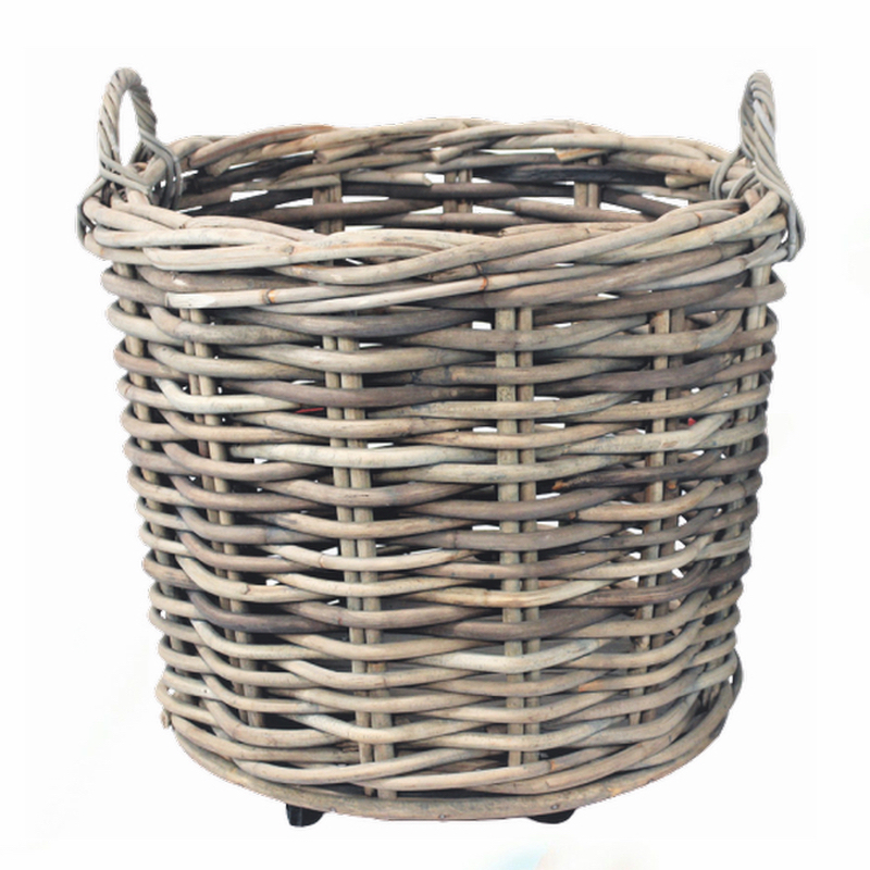 Basket Rattan w/ wheels (stor)