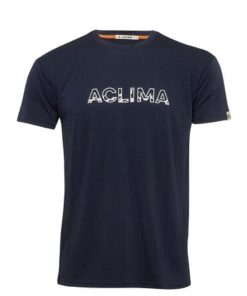 Aclima Lightwool Tee Logo M´S (Navy Blazer)