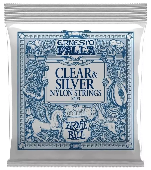 Ernie Ball 2403 Clear & Silver Nylon strings