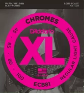 D'Addario Chromes 45-100 Flat Wound