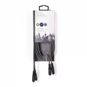 Nedis Stereo lydkabel 2x RCA Han | 2x RCA Han | Nikkel belagt | 1.50 m | Rund