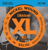 D'Addario XL strengesett el.gitar - EXL110. Regular Light