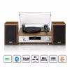 Lenco HiFi stereoanlegg med platespiller, DAB+/FM-radio og Bluetooth® Wood