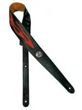 Gaucho gitarreim Black - Orange flame