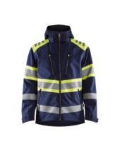 Hivis softshell jacket class 1 Marineblå/Gul