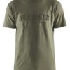 T-skjorte med 3D-print Høstgrønn