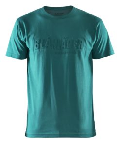 T-skjorte med 3D-print Blågrønn