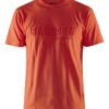 T-skjorte med 3D-print Oransje-rød