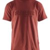 T-skjorte med 3D-print Burned Red