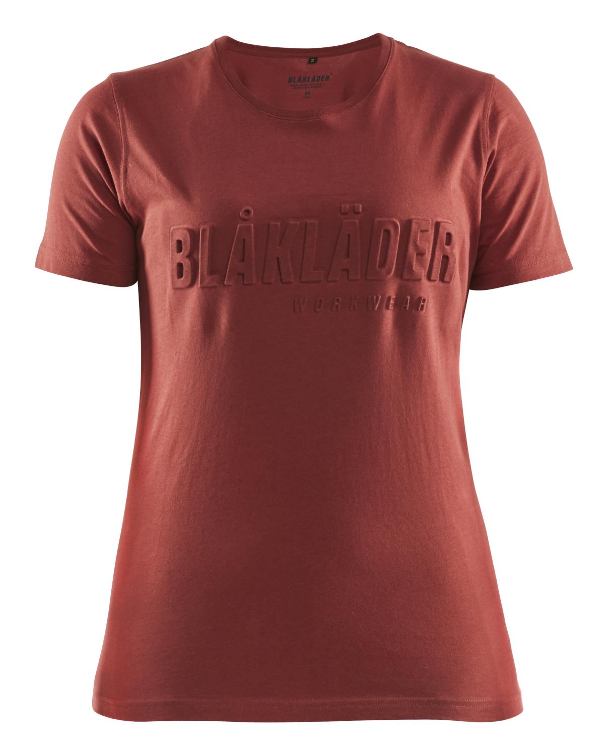 T-skjorte dame 3D-print Burned Red