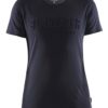 T-skjorte dame 3D-print Marineblå
