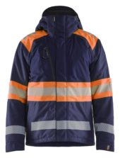 Hi-Vis winter jacket class1 Marineblå/orange