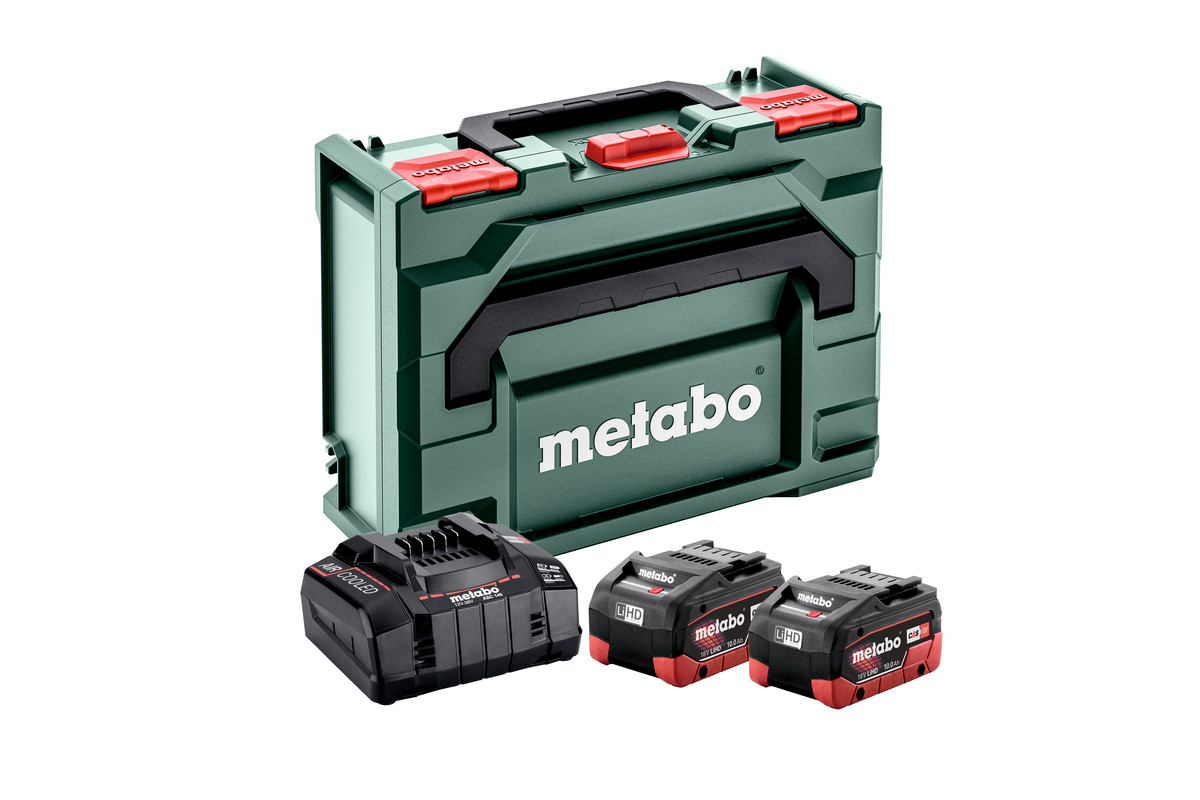 Metabo batterisett 2 X LIHD 10AH+ASC 145 MB