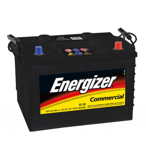 ENERGIZER Commercial Batteri 12V 135AH 680CCA (360x253x220/240mm) +høyre