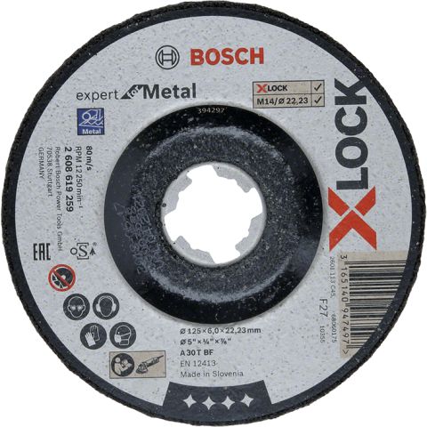 X-LOCK Metal 125x6 Slipeskive