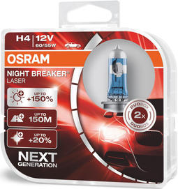 Osram H4, 12V, 55/60W, H4, NBL duo box (64193NL-HCB)