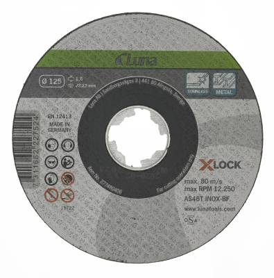 KAPPESKIVE X-LOCK 125X1,6MM
