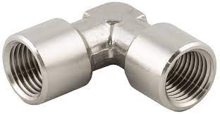 Elbow Threaded Adaptor, G 1/4 Female to G 1/4 Female, Threaded Connection Style