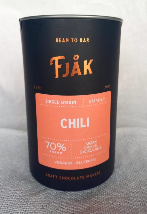 Fjåk drikkesjokolade chili