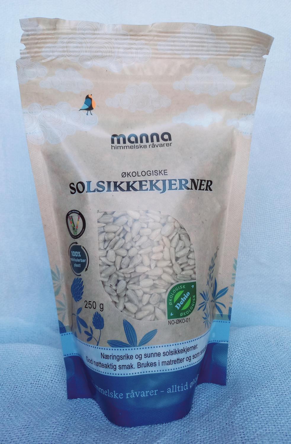 Manna solsikkekjerner 250 g