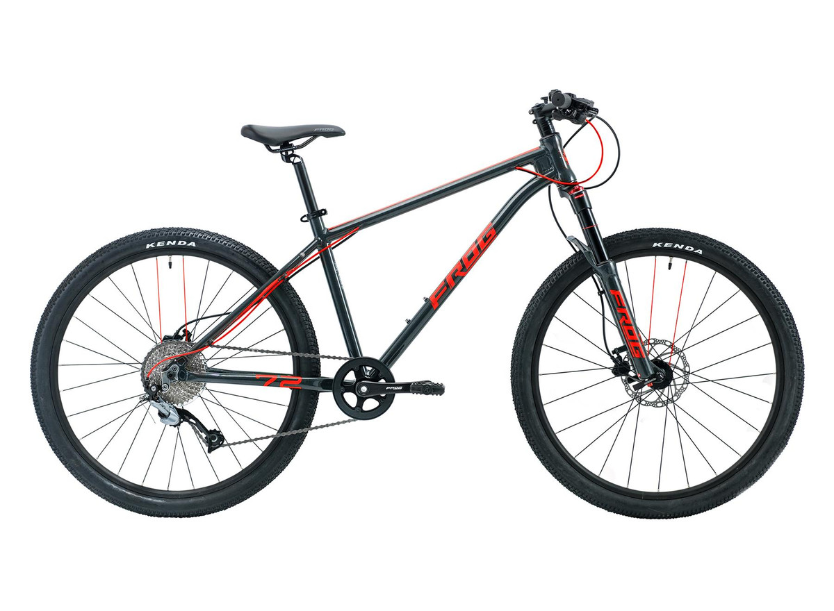 Frog MTB 72 - Metallic Grey / Neon Red