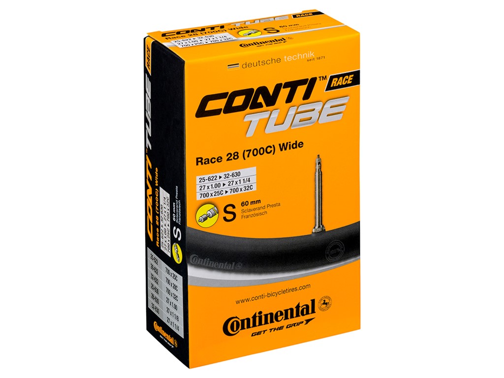 CONTINENTAL Race Tube Wide 700 x 25-32c (25-32x622-630) Presta (Removable core) 60 mm